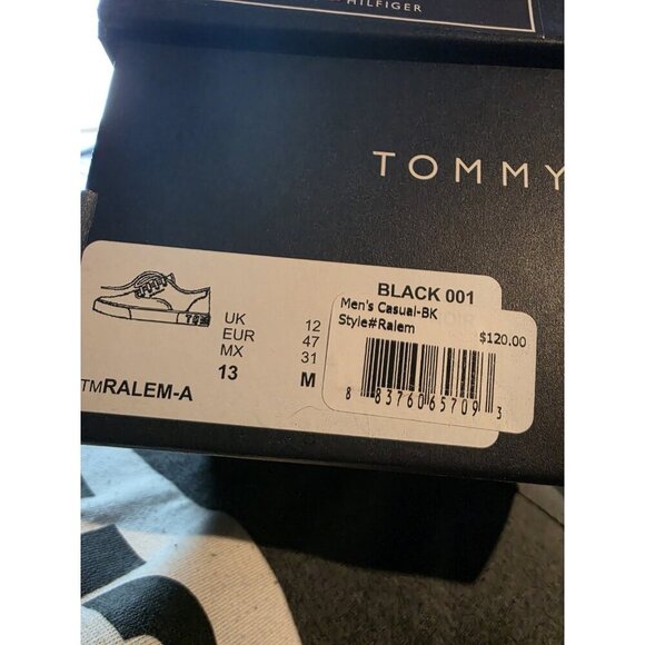 New Men's Tommy Hilfiger Ralen Blue/White/Black Size 13 Sneaker Shoes - Picture 7 of 7
